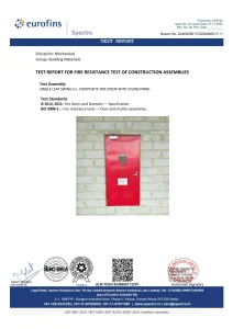 120_MINUTE_FIRE_RATED_TEST_REPORT-NABL_LAB_SPECTRO