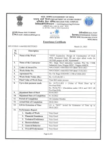 Experience Certificate_Bajaj Steel Industries Limited PEB